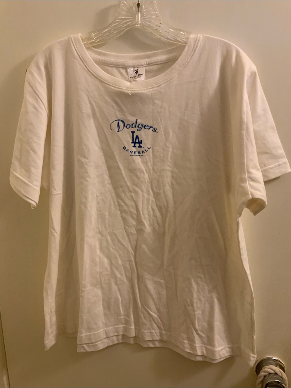 Vintage mid-Y2K Los Angeles Dodgers White Short-Sleeve Graphic Tee